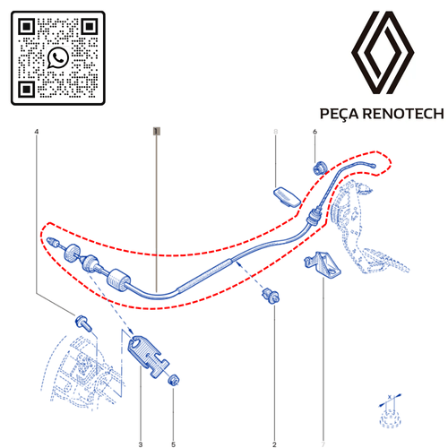 RN 307060-NX 8200694035 CABO DE EMBREAGEM KANGOO - 4